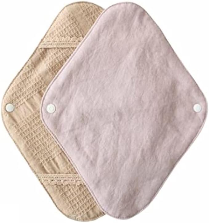 Hanafu Cloth Napkins, Menstrual Use, Holder, Leak Prevention, Regular, Organic Cotton, 1 Piece, Cotton, Earth, Lavender Pink - NewNest Australia