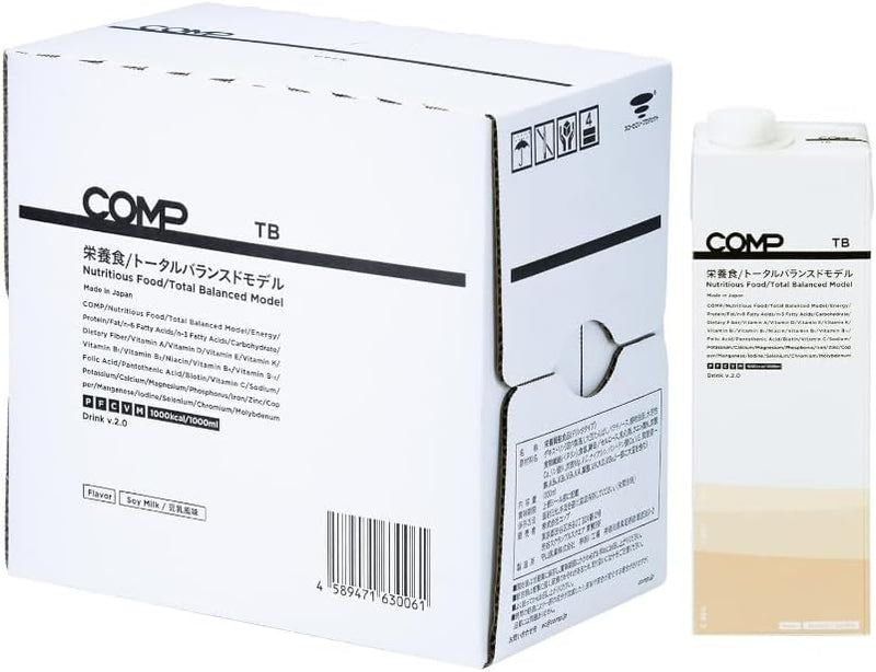 COMP Drink TB 6000 kcal (1 box, 1000 kcal x 6 bottles), Balanced Nutrition Food, Total Balanced Model, Complete Food, Drink Type, Soy Milk Flavor, High Protein, Essential Amino Acids, Essential Fatty Acids, Dietary Fiber, Vitamins, Mineral - NewNest Australia