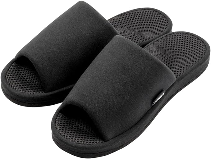 Alphax Health Slippers, Foot Pole, Mega Pressed Plump, Guigui Type, Black, L Size, 9.8 - 10.6 inches (25.0 - 27.0 cm) - NewNest Australia