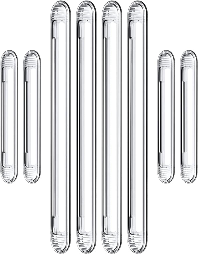 Corner Guard Transparent Invisible Corner Cushion Refrigerator Door Anti-Collision Strip can be washed and reused to protect furniture baby/children/elderly corners to avoid scratching harmless, tasteless and tasteless cushions (4 long and 4 short) - NewNest Australia