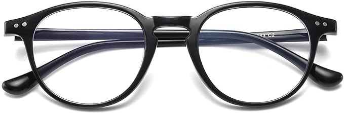 Dollger Blue Light Cut Glasses, Date Glasses, No Degree, Ultra Lightweight, UV Protection, UV Protection, Blue Light Reduction, Round Glasses, Round Glasses, Boston-Shaped, Small Face Effect, Stylish, - NewNest Australia