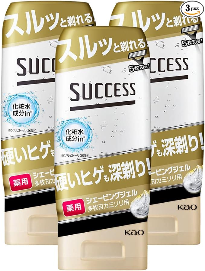 Success Medicated Shaving Gel for Multi-Blade Razors, 6.3 oz (180 g) x 3 Pieces - NewNest Australia