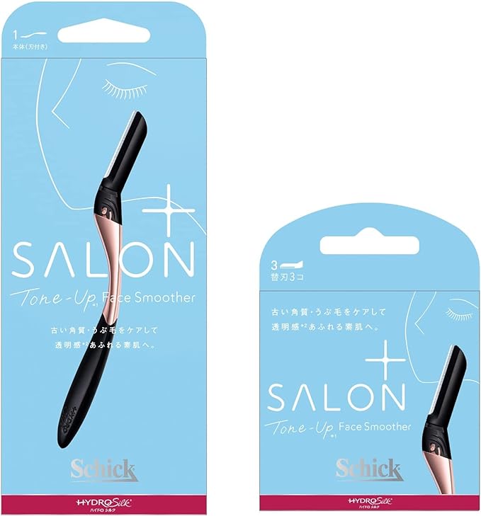 Hydro Silk Salon Plus Tone Up Face Smoother Holder (with blades) + Replacement Blades (3 pieces) - NewNest Australia