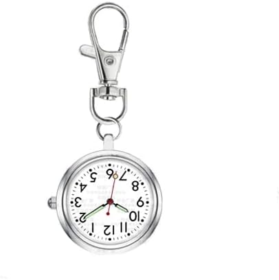 Nurse Watch, Pocket Watch, Upside Down Watch, Key Chain, Luminous, Luminous, Battery-operated, Analog Dial, Cute, Stylish, Nurse, Nurse, Nurse, Nurse, Nurse, Nurse, Nurse, Unisex, Simple, Silver, - NewNest Australia