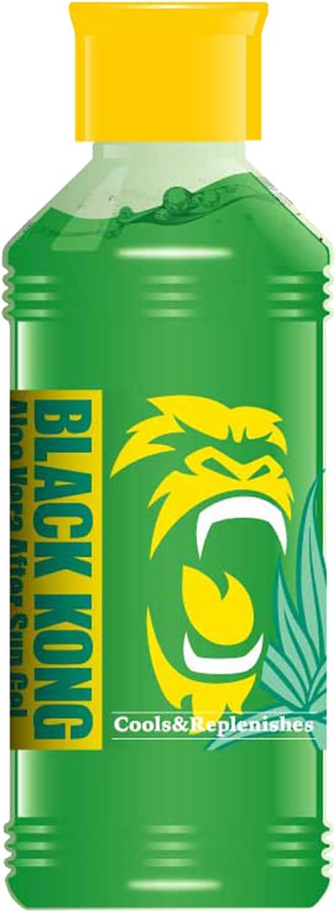 Black Kong After Sunburn Body Care Moisturizing Gel, 6.3 oz (180 g), BLACKKONG After-Gel, Burning, Aloe Gel, Moisturizes Your Skin, Gel Type Lotion - NewNest Australia