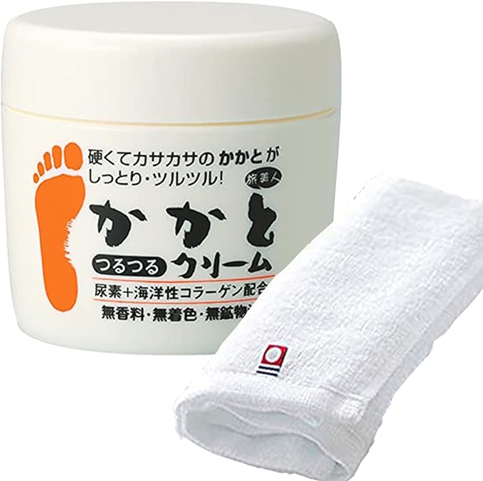 Azuma Shoji [Price As It Is With Imabari Towel] Heel Smooth Cream 3.5 oz (100 g) (1 Piece), Fragrance-free, Dry Hard Heels, For Old Exfoliation Countermeasures Such As Knees, Foot Pack, Traveling Beauty - NewNest Australia