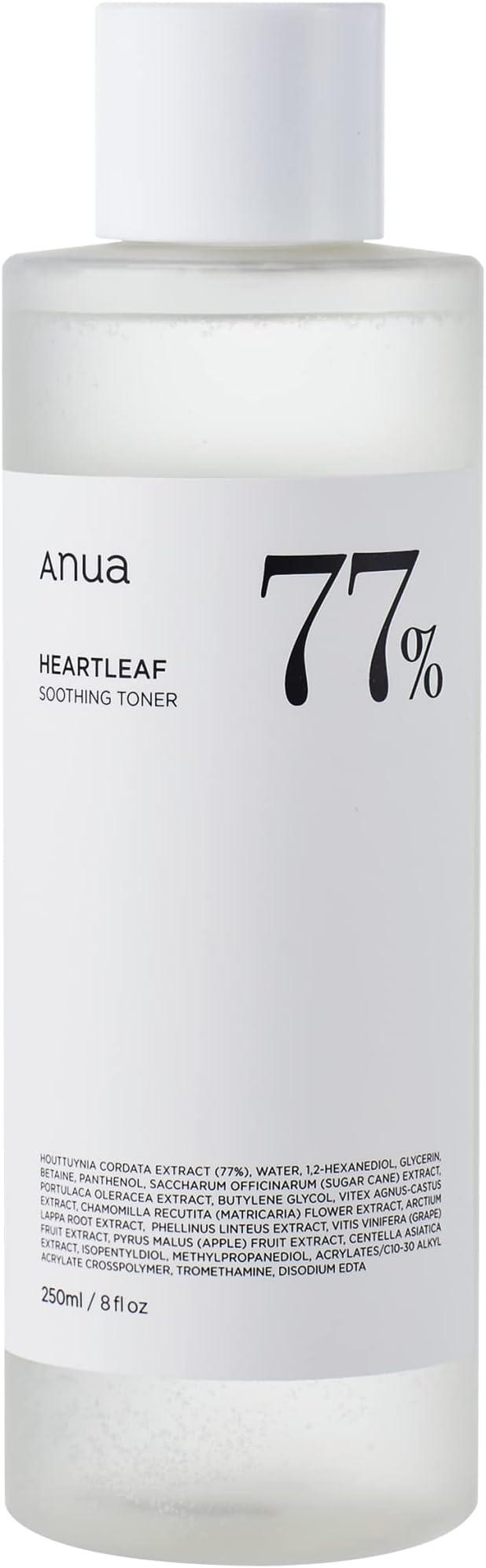ANUA Dokudami 77% Soothing Toner, 8.5 fl oz (250 ml), Lotion, Wiping Lotion, Moisture Moisturizing, Sensitive Skin, Dry Skin, Skin Care, Korean Cosmetics - NewNest Australia