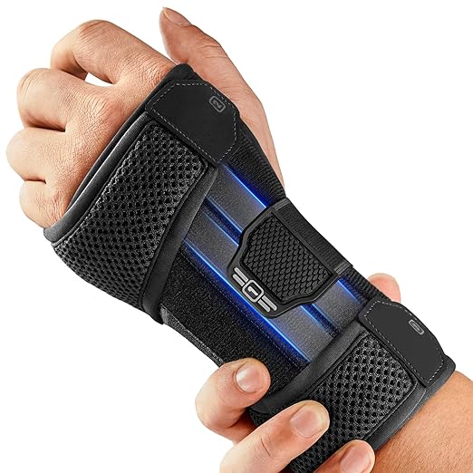 FREETOO Wrist Supporter [Medical Grade Quality] Strong Fixed Support, Reduces Wrist Strain, Prevents Injuries, Sweat Absorbs, Quick Dry, Does Not Get Stuffy, Unisex, For Daily Life, Left Hand, S/M Size - NewNest Australia