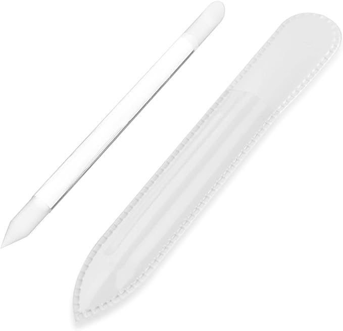 BONA FIDE BEAUTY Glass Cuticle Pusher, Made in Czech Republic, Bohemian Glass, 2-in-1 Cuticle Treatment Set, Amikawa Treatment, Nail Care, Nail Care, Nail Care - NewNest Australia