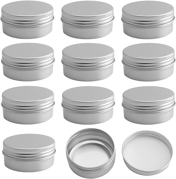 fogman Aluminum Can Cream Case Refill Container, Divided Container, 0.2 - 2.4 fl oz (5 - 60 ml), Set of 12 (30 ml) - NewNest Australia