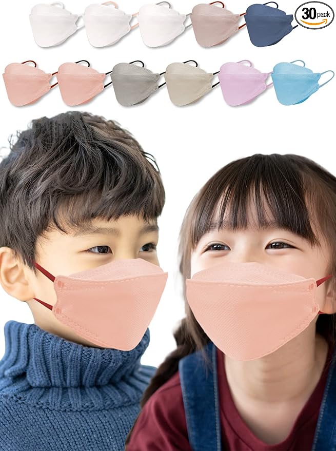 LaViness Non-woven Fabric Children's Mask 3D 3D Mask, Bicolor 30 Pieces - NewNest Australia