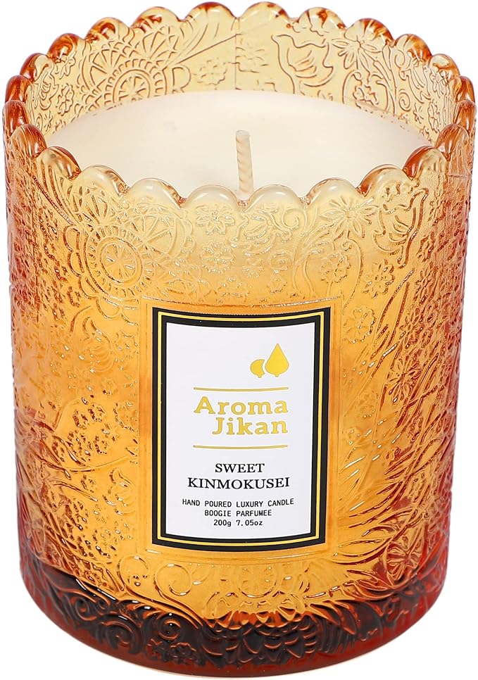Aroma Jikan SweetKinmokusei Aroma Candle, Osmanthus Scent, Floral, 7.1 oz (200 g), 35 Hours, Sweet Flower Scent, Natural Material, Soy Wax, White Day, Valentine's Day, Mother's Day - NewNest Australia