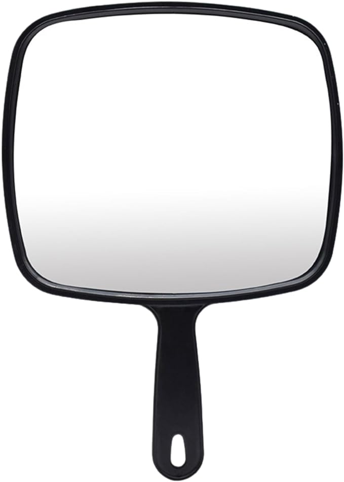 Charmoon Hand Mirror, Large, Easy to View, Lightweight, Waterproof, Durable, Makeup Mirror (Black) - NewNest Australia