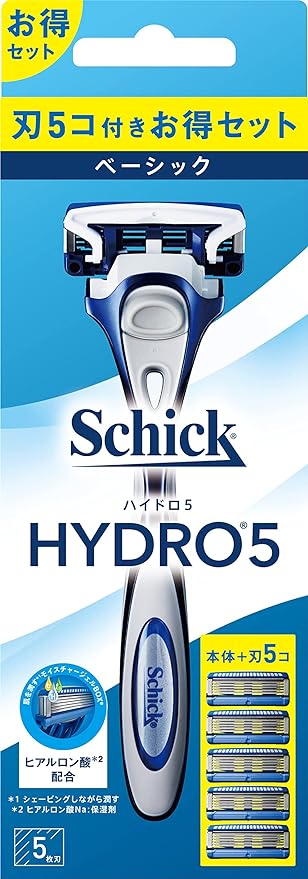 Hydro 5 Basic Combo Pack (Holder with Blade) + 4 Replacement Blades, Shaving, Razor - NewNest Australia
