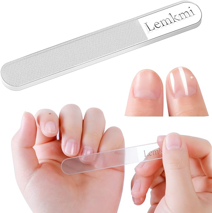 Lemkmi Nail File, Nail Polish, Made of Glass, Made of Glass, Gets Shiny in 5 Seconds - NewNest Australia