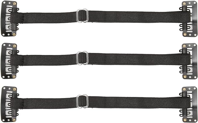 Facelift Bands with Clips, 3 Pieces Instant Facelift Hair Bands with Clips for Girls, Facelift Tape Band, Adjustable Elastic Face Stretch Strap for Women Facial Lifting Bands - NewNest Australia