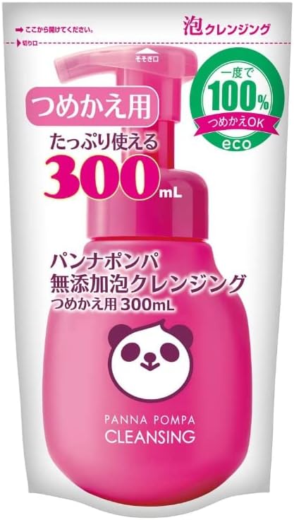 Panna Pompa Additive-Free Foam Cleansing, Refill 10.1 fl oz (300 ml) x 2 Pieces - NewNest Australia