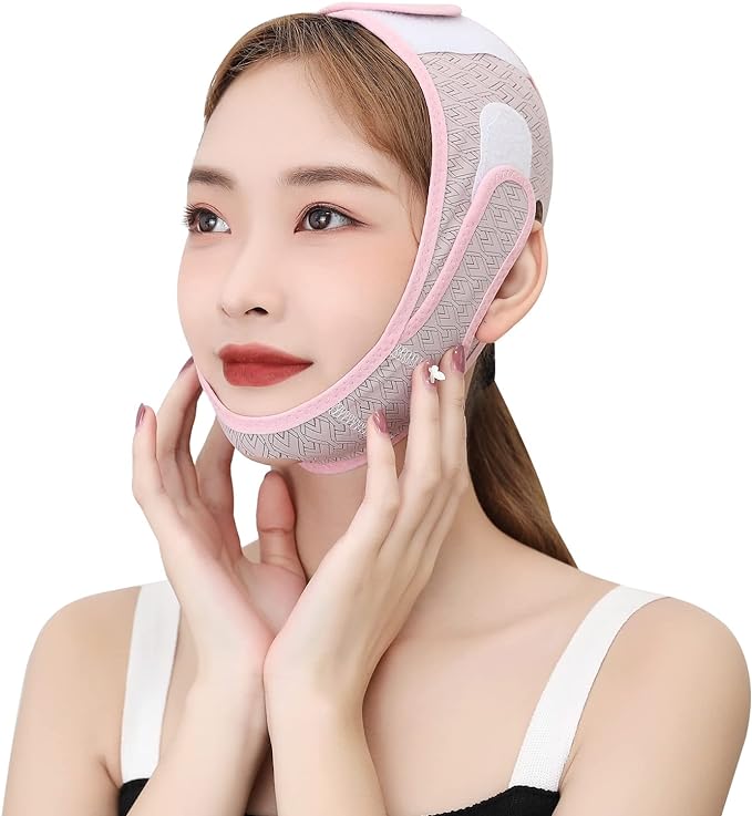 Small Face Belt, Lift Up Mask, Face Belt, Small Face Mask, Face Band, Adjustable Belt, Breathable, High Elasticity, Beauty Device, Unisex, 1 Piece Set (2023 Version) - NewNest Australia