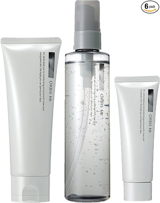 Orbis Mr. Quasi Drug, Orbis Mister Skin Care 3-Step Set, Men's, Facial Cleanser, Lotion, Moisturizing Cream Set - NewNest Australia