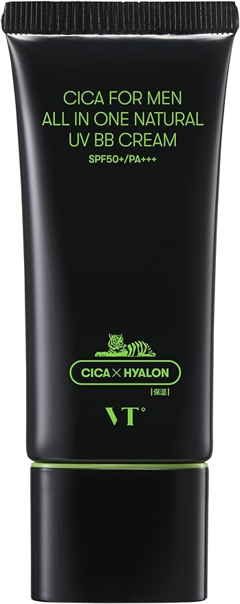 VTCOSMETICS Deer Four Men Natural UV BB Cream 2 Types Base Makeup Sunscreen UV Care Dull Cover Dry Skin Sensitive Korean Cosmetics CICA Men's Cosmetics (Dark Skin) - NewNest Australia