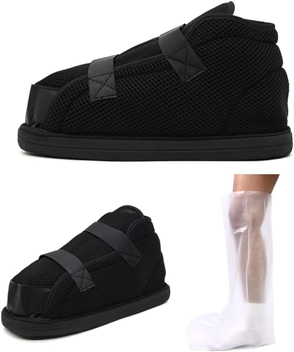 AOIREMON Gypsum Shoes, Postoperative Shoes, For Nursing Care, For Injuries, Fracture Sandals, Gypsum Shoes, Joint Articulation, Walking Aid, Left & Right Hand, One Foot Adjustable, Nursing Shoes, - NewNest Australia
