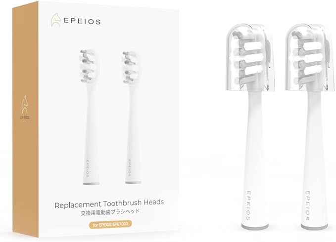 Epeios EPA2004 Electric Toothbrush, Sonic Toothbrush, Replacement Brush Head, 2, Sonic Type, Electric Toothbrush, Regular Size, OKare ET003 (OKare! PRO) Dedicated Replacement Brush - NewNest Australia