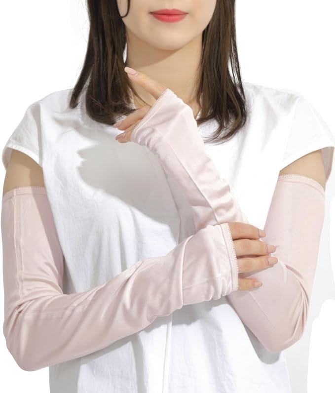 LINOR Women's Silk Arm Cover, UV Protection, Cool, Smooth, Beautiful Skin, Keep Skin White - NewNest Australia