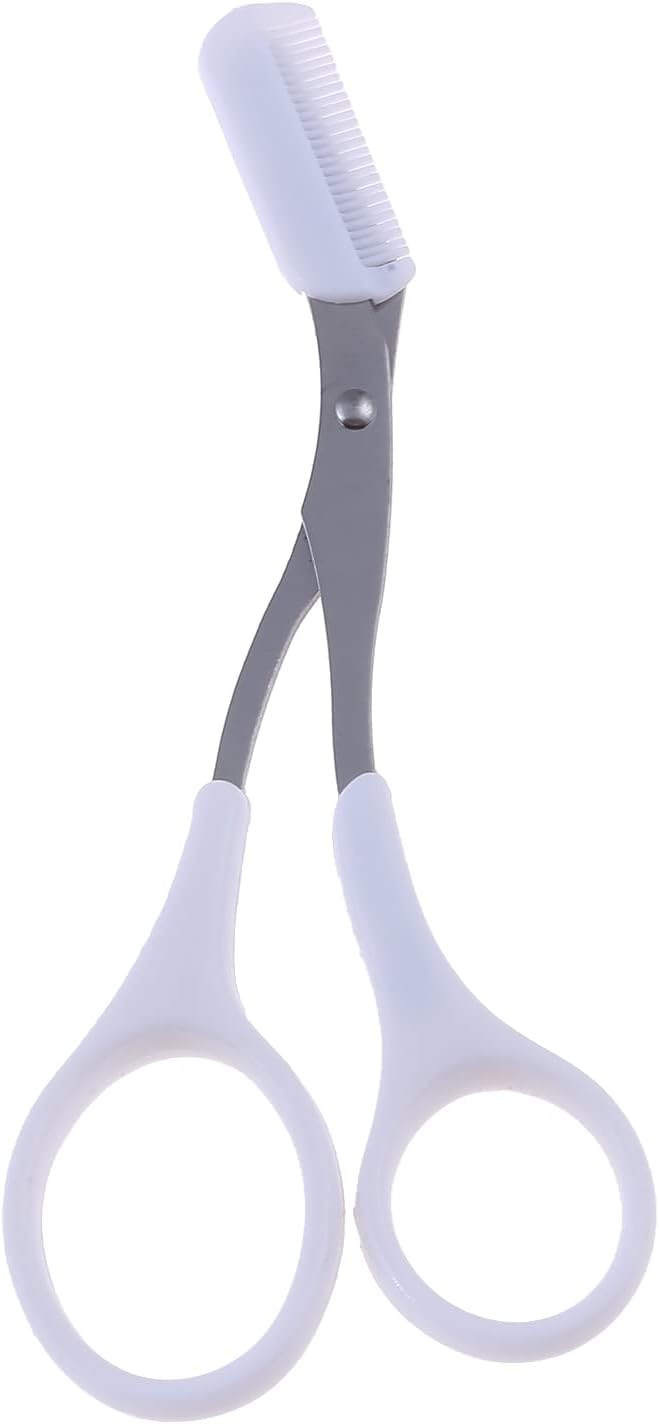 ARYRA Mayu Scissors, Eyebrow Scissors, With Comb, For Eyebrow Cleaning, Compact, Eyebrow Scissors, Eyebrow Scissors, Eyebrow Scissors, Eyebrow Scissors, With Comb, Eyebrow Scissors, White - NewNest Australia