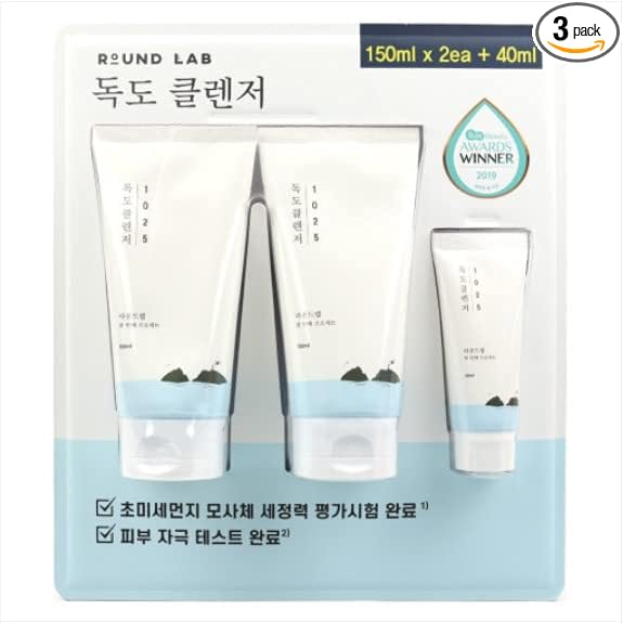 ROUND LAB Round Wrap Dokdo Cleanser 150ml X 2+40ml - NewNest Australia