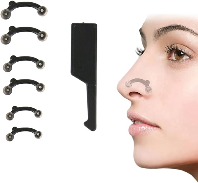 nalaina 3D Nose Pinch Nose Clip, Nose Clip, Highly Flexible, High Nose, Beautiful Nose, Small Nose, Easy, Painless, Dumpling Nose or Pig Nose, Unisex, Set of 3 Sizes - NewNest Australia