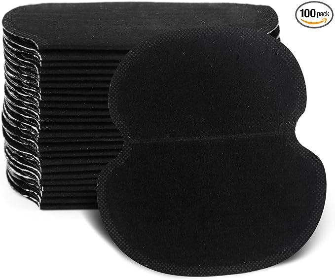 Big Men and Women Hyperhidrosis Armpit Sweat Pads [100 Sheets], CANAGROW Disposable Armpit Sweat Pads, Comfortable, Odorless, Invisible, Super Adhesive, Sweat-free Armpit Protection, Black - NewNest Australia
