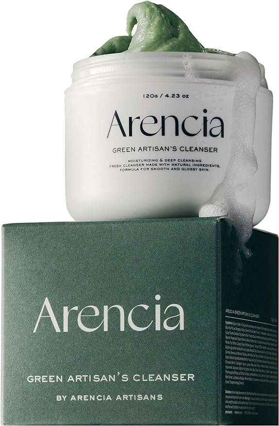 Alencia Green Rice Cake Fresh Cleanser - Moisturizing, Brightening, Deep Cleansing - Rice Water, Rice Powder, Green Tea Formulated - Natural, Vegan, No Animal Testing Korean Mochi Cleanser - NewNest Australia