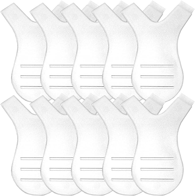 Eyelash Brush Eyelash Perm Tool Set of 10 Eyelash Combs Eyelash Grafting Curler Comb Mini Y Shape Eyelash Brush Eyelash Perm Lift Tool Brush Silicone Eyelash Comb Lash Extension Makeup Beauty Salon Home (Transparent) - NewNest Australia