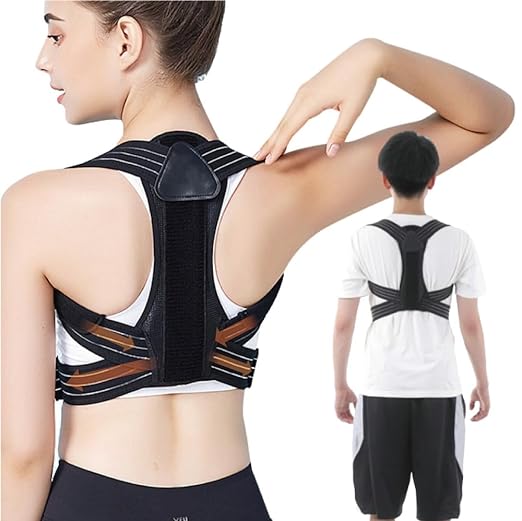 [From hunched back to beautiful posture] Posture supporter, posture belt, hunched back belt, posture [Improve your posture and correct your back muscles, for both men and women] (L, height 160-180cm, 60-75kg) - NewNest Australia