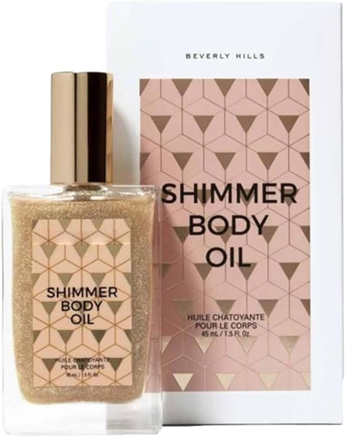 Glitter Body Powder Glitter Powder Waterproof Sweat Proof Shiny Skin Body Shimmer Oil Natural Body Makeup Luminizer 45ml Illumination Glow Cosmetics Bronzer Highlighter Liquid - NewNest Australia