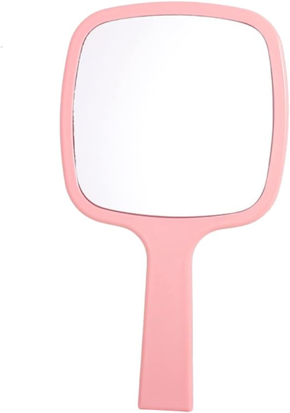 Charmoon Hand Mirror, Slim, Easy to View, Easy to Hold, Lightweight, Waterproof, Durable, Makeup Mirror (Pink) - NewNest Australia