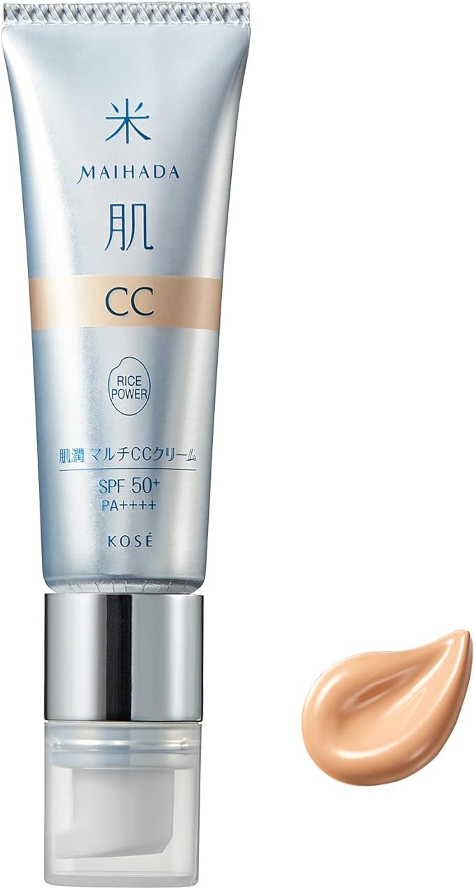 Kose Rice Power No.7 MAIHADA Hada-Jun Multi CC Cream SPF50+ PA++++ 1.1 fl oz (30 ml) Rice Power No.7 [Beige] - NewNest Australia