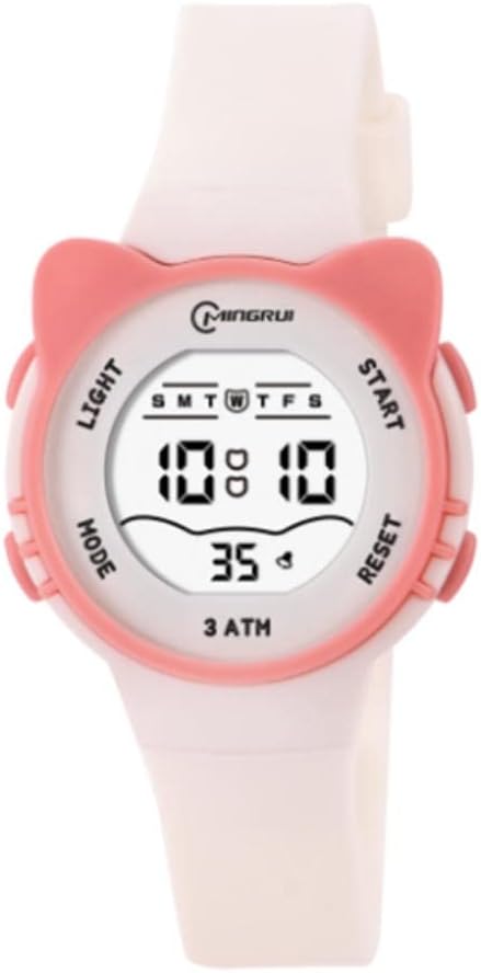 GAWZ JAPAN Children's Digital Wristwatch, Cute Children's Watch, Silicone Strap, Kitty, Cat, Children's Watch, Children's Watch, Kindergarten, School Entrance Celebration, Children's Birthday Gift, - NewNest Australia