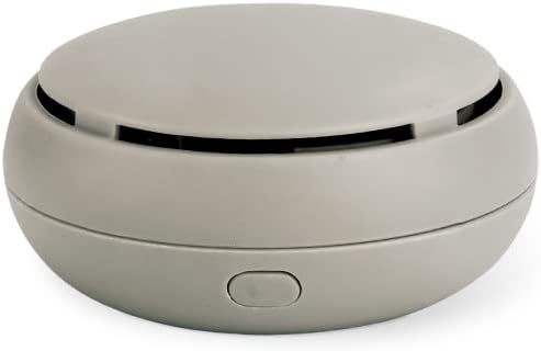 Thaleiaveil Sari Bell Aroma Diffuser, Stylish, Aroma, Cordless, Living Room, Bedroom, Desk, Car, Simple, Natural, Compact Fan Diffuser, Gray, Waterless, Vaporizable, Rechargeable, Compact - NewNest Australia