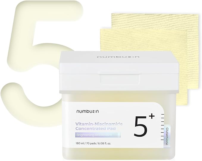 Numbers In (numbuzin) No. 5 Shiratama Glutathione C Film Pad 70 sheets/180ml | Glutathione Stain Skin Care Toner Pad Korean Cosmetics - NewNest Australia
