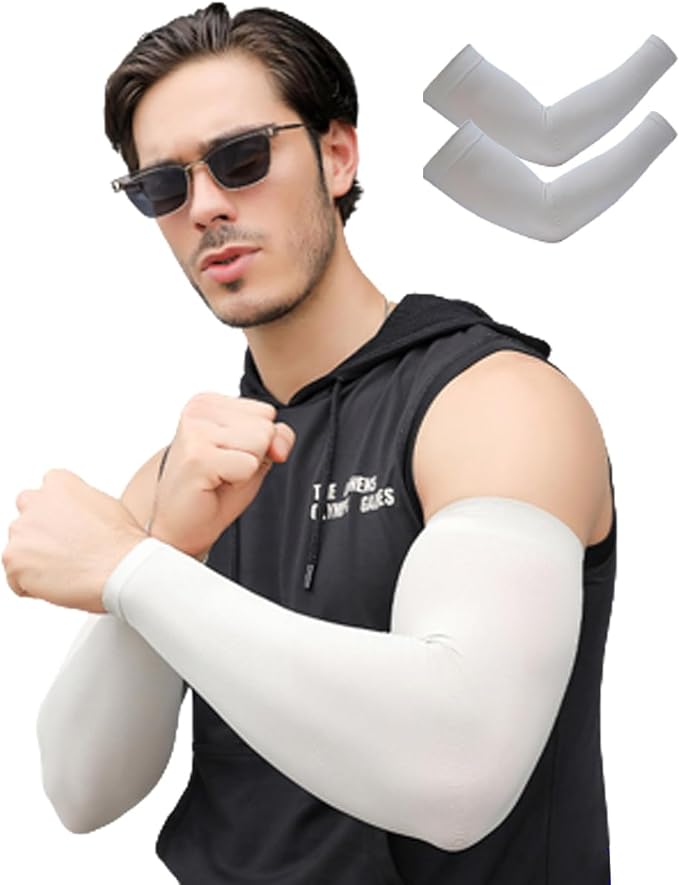 Back Under Men's Arm Cover, UV Sensation, UV Protection, Arm Warmer, Arm Sleeve, UV Protection, UPF 50+, Breathable, Elastic - NewNest Australia