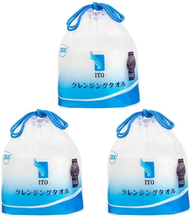 ITO Cleansing Towel, Sensitive Skin, Disposable Towel, Facial Wash Towel, For Rough Skin, Sensitive Skin, Hand Towel, Face Wipe, Makeup Remover, Thick, No Pilling, Instant Moisture Absorption, Both - NewNest Australia