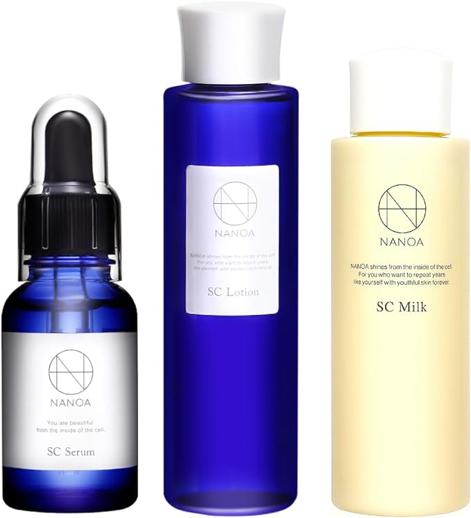 NANOA Skin Care Set, Lotion, Serum, EGF, Aging Care, Ceramide, Additive-Free, Made in Japan - NewNest Australia