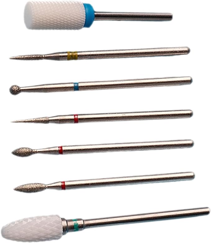 Beatifufu 7pcs Nail Polish Kit Nail Drill Bit Cuticle Remover Bit for Nail Polish Cuticle Drill Bit Cuticle Removal Nail Drill Bit Cuticle Cleaner - NewNest Australia