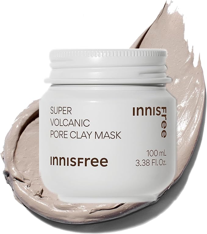 innisfree Super Volcanic Pore Clay Mask 100ml - Authentic Sensitive Skin Oily Skin Darkening Mud Pack Hypoallergenic Pore Care Trouble Care Sebum Absorption Volcanic Ash Korean Cosmetics - NewNest Australia