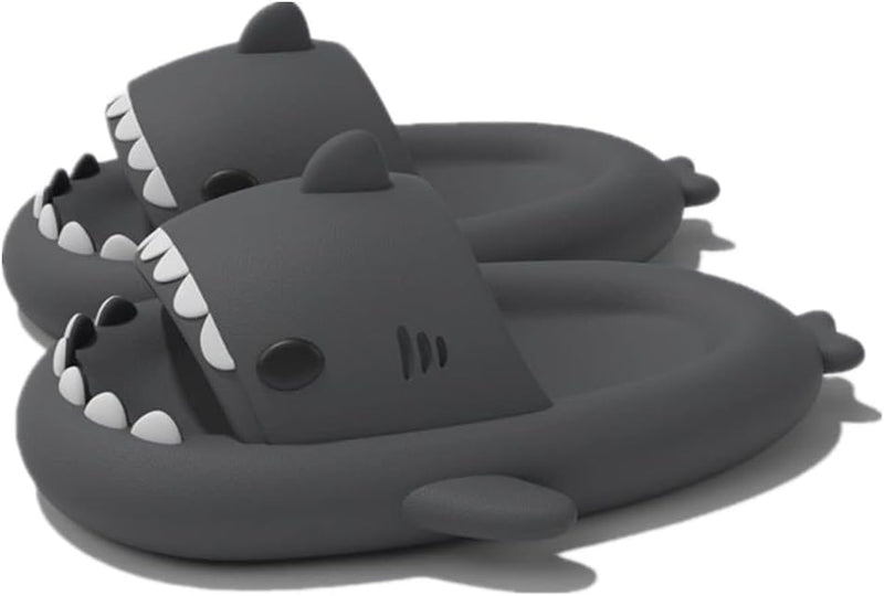 kaitesi Cute Shark Shaped Indoor Slippers, Summer Room Shoes, Washable, Non-Slip, Thick Sole, Extra Large, Men’s, Silent, Sandals, Flexible, Lightweight,Unique, EVA - NewNest Australia