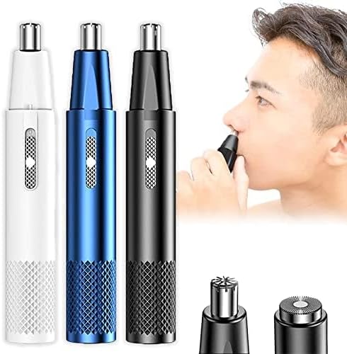 Nose Hair Cutter, Men's, Women's, Etiquette Cutter, Rechargeable, Electric, Waterproof, Washable, Cordless, USB Rechargeable, Nose Hair Shaver, Ear Hair Cutter, Nose Hair Cutter, Men's Shaver, Nose Hair Treatment (Blue) - NewNest Australia