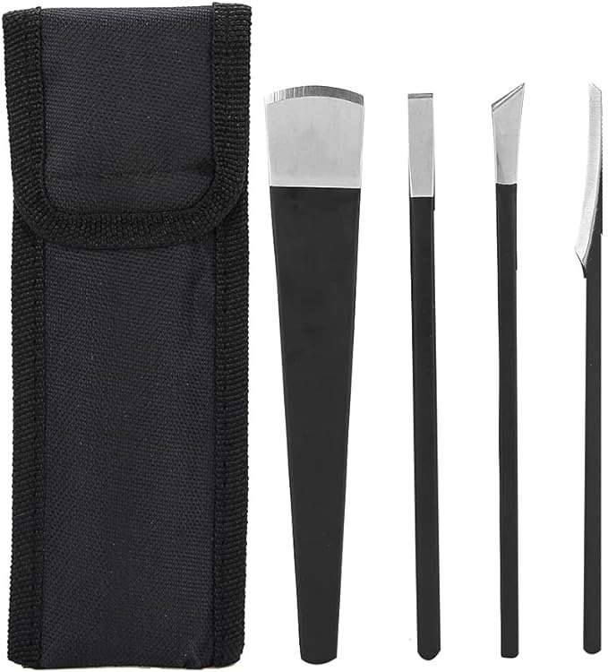Professional Pedicure Knife Set, Horny Corn Foot Callus Remover Foot File File, 4 Pedicure Tools for Foot Care, Intruded Nail Removal Kit, Stainless Steel Foot Scraper for Salon and Home Use - NewNest Australia
