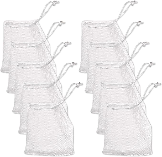 Foaming Net, Washing Net, Soap Net, Soap Foaming Net (10 Pieces), Soft, Fine, Skin-friendly, Cleansing Foam, Solid Soap, Shampoo, Soap - NewNest Australia
