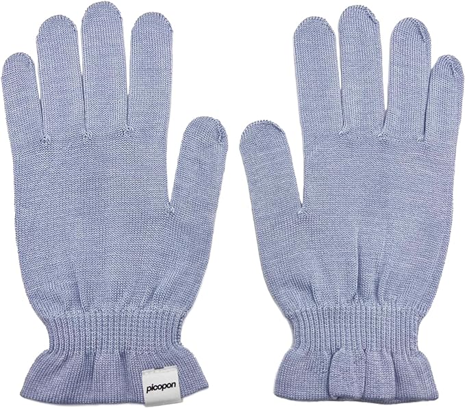 [Limited] 100% Silk Hand Care Gloves, Made in Tenri, Nara Prefecture, "pikopon x wakisaka gloves", Yamato Seal Silk Spinning, 89th Anniversary Achievement, NHK Mainichi Newspaper, Natural - NewNest Australia
